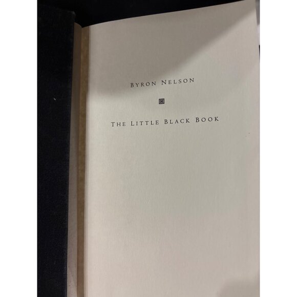 Bintage Byron Nelson "The Little Black Book" 1995 with Slipcase Hardcover Book - Picture 4 of 16